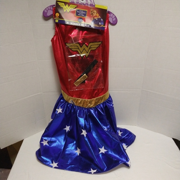 Rubie's Other - Rubie's Wonder Woman Dog Costume in Red and Blue